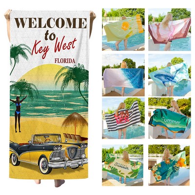 Full-Color Microfiber Beach Towel