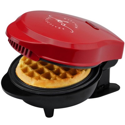 Kitchen Selectives Mini Red Electric Waffle Maker