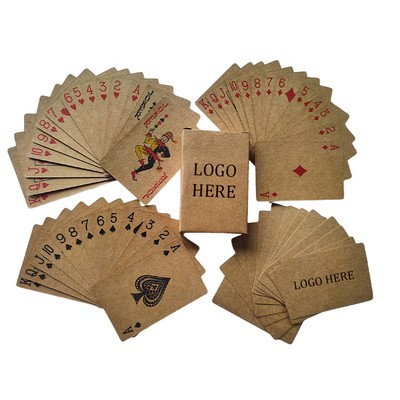 Custom Kraft Paper Playing Cards Poker