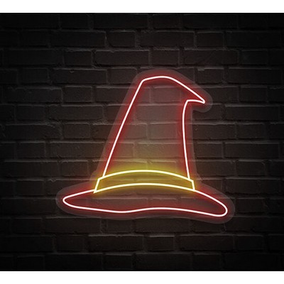 Witch Hat Neon Sign