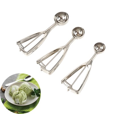 Stainless Steel Ice Cream Scoop with Trigger Release