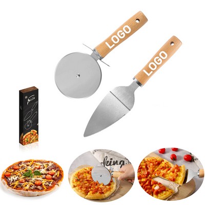 Pizza Cutter And Fork Set