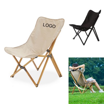 Portable Beech Camping Butterfly Chair