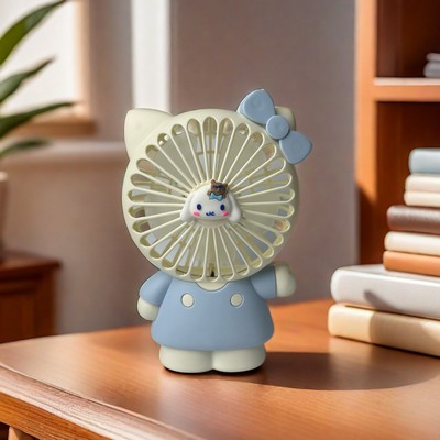 Candy-color Cartoon Rechargeable Portable Fan