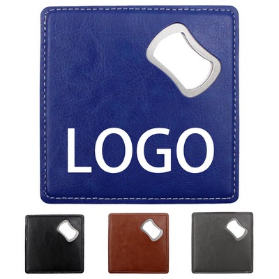 Square Leathers Beer Bottle Opener