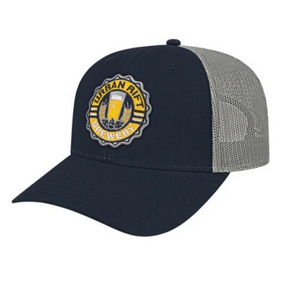 Cap America® Custom Low Profile Trucker Cap w/Mesh Back