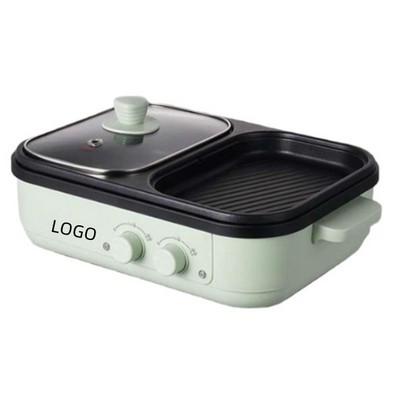 Roasting Shabu One-Piece Pot Small Electric Hot Pot