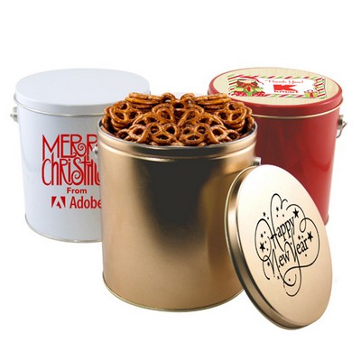 1 Gallon Gift Tin w/Pretzels