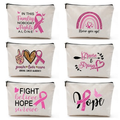 Breast Cancer Awareness Cosmetic Bag