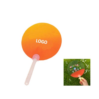 Plastic Round Hand Fans