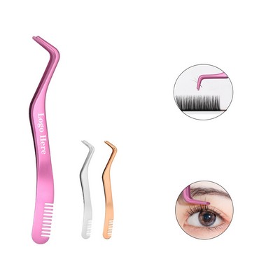 Eyelash Tweezer With Comb