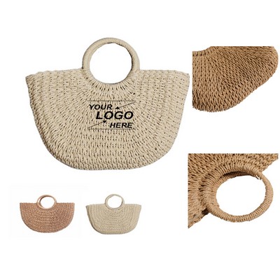 Straw Beach Tote