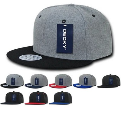 Decky Denim Six Panel Snapback Cap