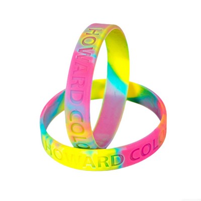 Debossed Silicone Wristband Bracelet