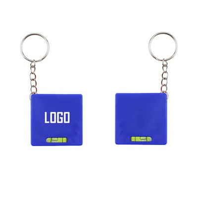 Retractable Square Tape Measure Gradienter Keychain