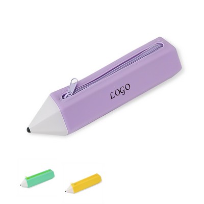 Silicone Pencil-Shaped Pencil Case