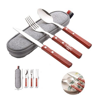 Portable Stainless Steel Travel Cutlery Set