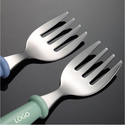 Ergonomic Stainless Steel Baby Fork