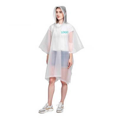 Elegant Rain Poncho For Trendy Outdoor Wear