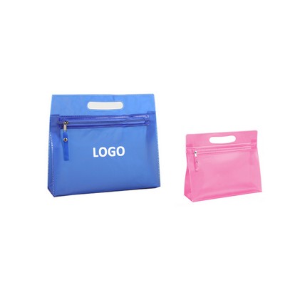 PVC Zippered Toiletry Makeup Bag