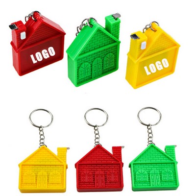 3" House Tape Measure With Key Chain