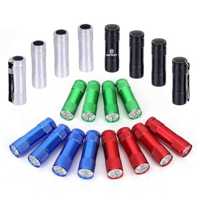 Aluminum 9-Led Flashlight