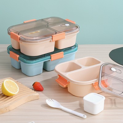 Microwaveable Four Compartments Lunch Box