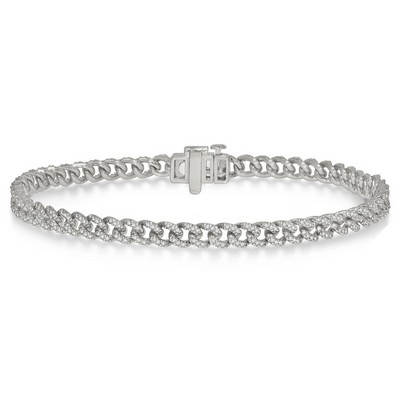 Jilco Inc Diamond Curb And Cuban Bracelet