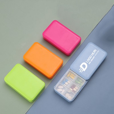 Drawer Type Moisture Proof 6-cell Pill Box