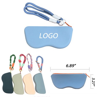 Silicone Eyeglasses Pouch W/Lanyard