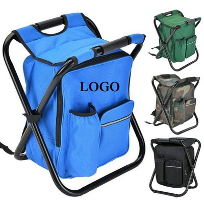 Backpack Chair Featuring Cooler Bag