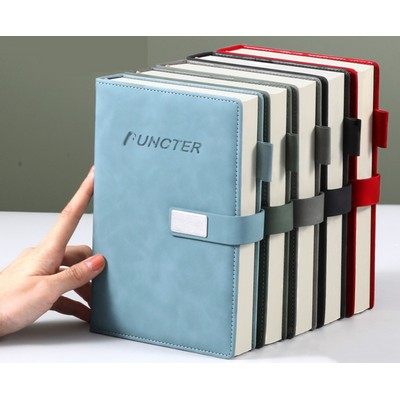 A5 PU Leather Journal with Magnetic Buckle 360 Pages (180 Sheets) 80Gsm Paper