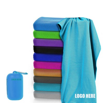 Towel with Silicone Storage Bag