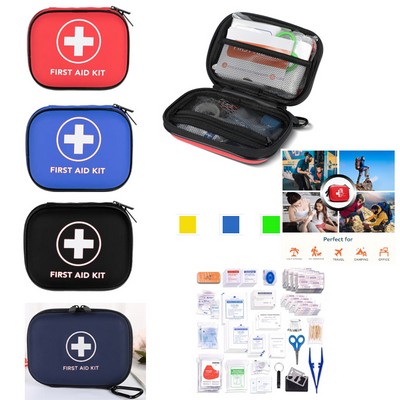 110Pc Osha Compliant First Aid Kit In Easy Carry Eva Zipper