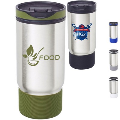 20 oz. Stainless Steel Travel Mugs w/ Silicone Straw