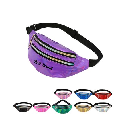 Holographic Neon Fanny Packs