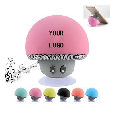 Portable Mini Cute Mushroom Waterproof Speakers