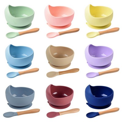 Non-Slip Baby Silicone Bowl Set