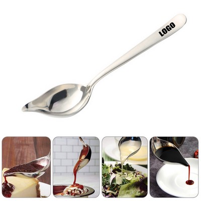 Saucier Stainless Steel Spout Drizzle Spoon