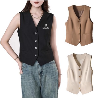 Sleeveless western-style vest