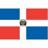 2'x3' Dominican Republic U.N. Nylon Outdoor Flag - Style C