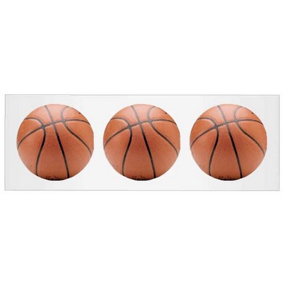 Basketball Panoramic Metal Photo Magnet (1.625"x4.625")