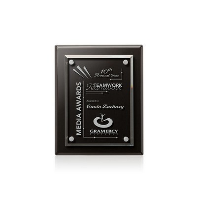 Caledon Plaque - Black/Silver 7"x9"