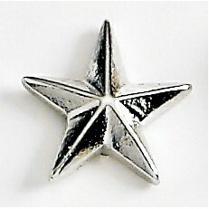 3D Star Marken Design Quick Ship Cast Lapel Pin (1/2")