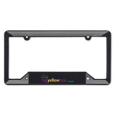 Black Molded License Plate Frame