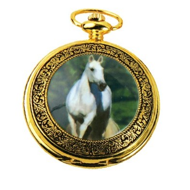 Pocket Watch w/Chain (Horse)