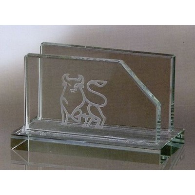 Jade Glass Business Card Holder