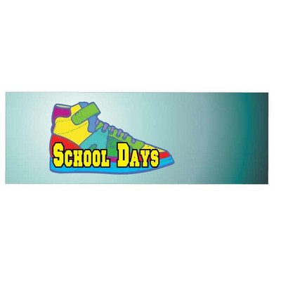 School Days Shoe Panoramic Badge w/ Bar Pin