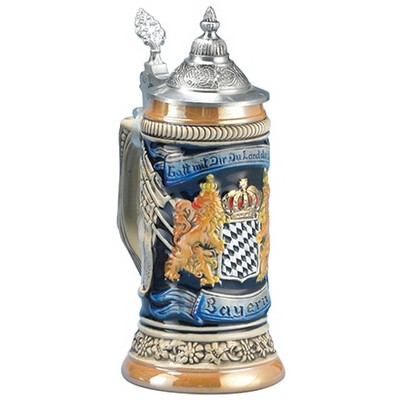 8-1/4" Bayern Crest Stein Mug