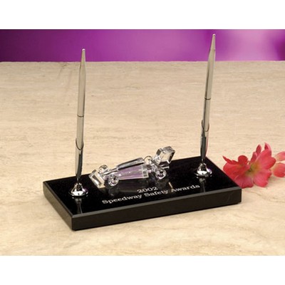 Optical Crystal Sports Car Award w/Base (4"x1¾")